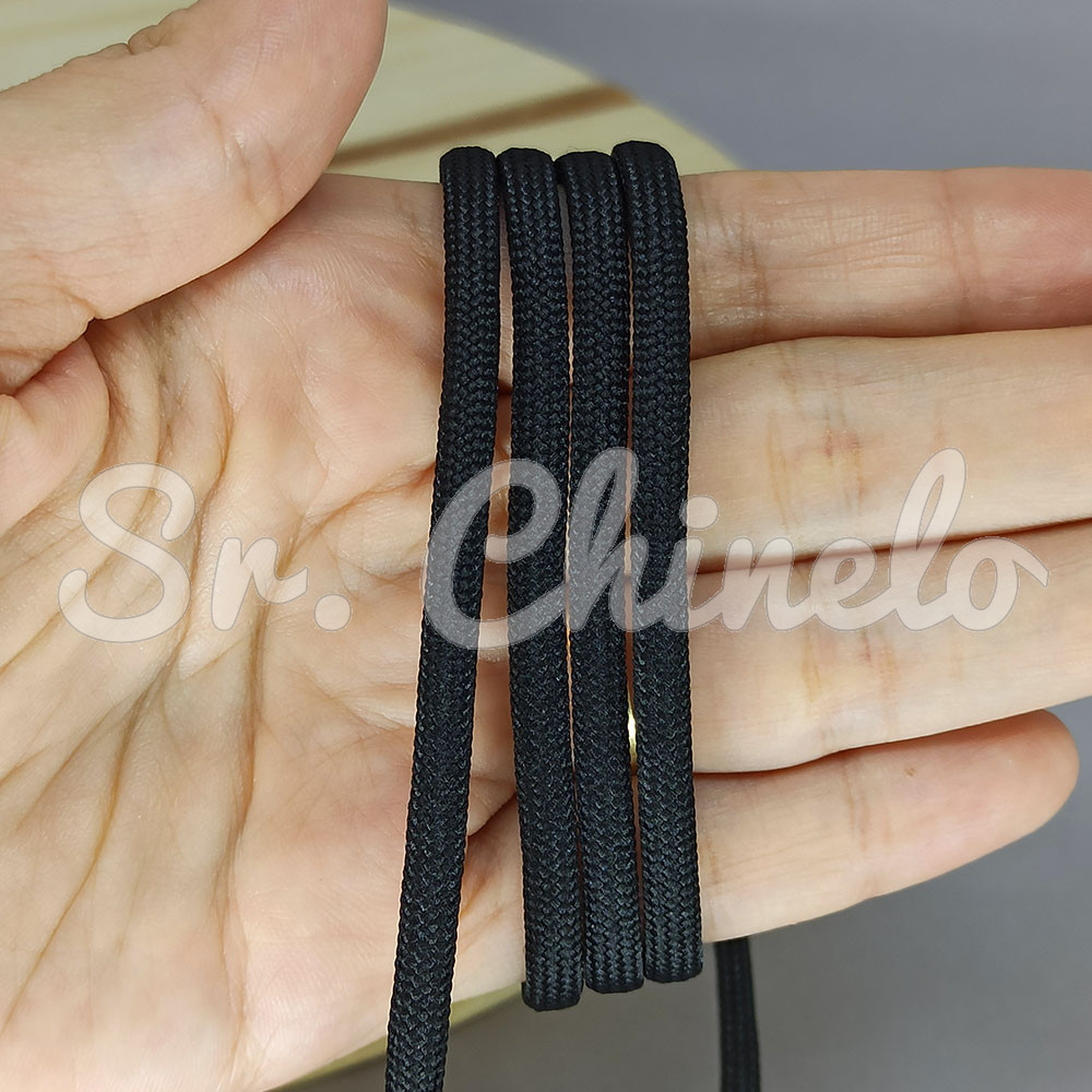 Cordão de Poliéster, 4mm, Preto