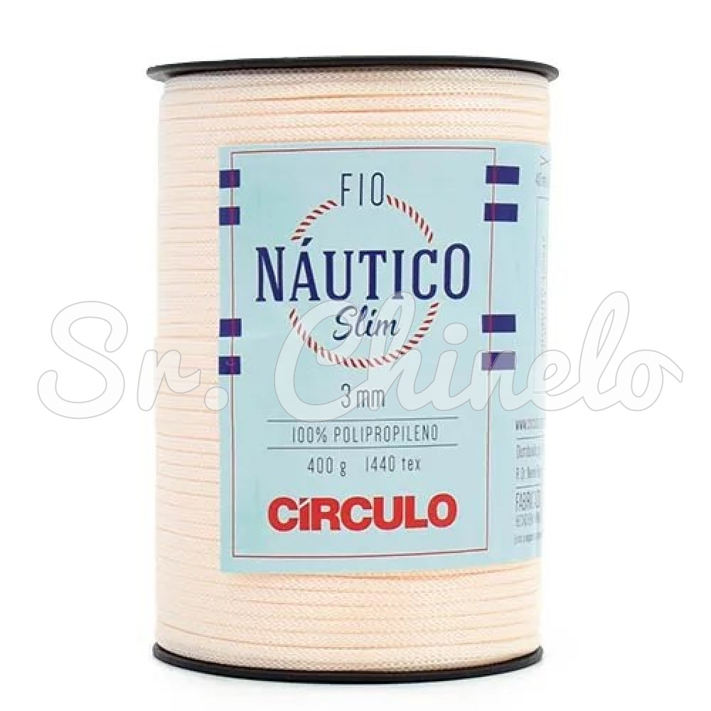 Fio Náutico Slim, Polipropileno, 3mm, Creme