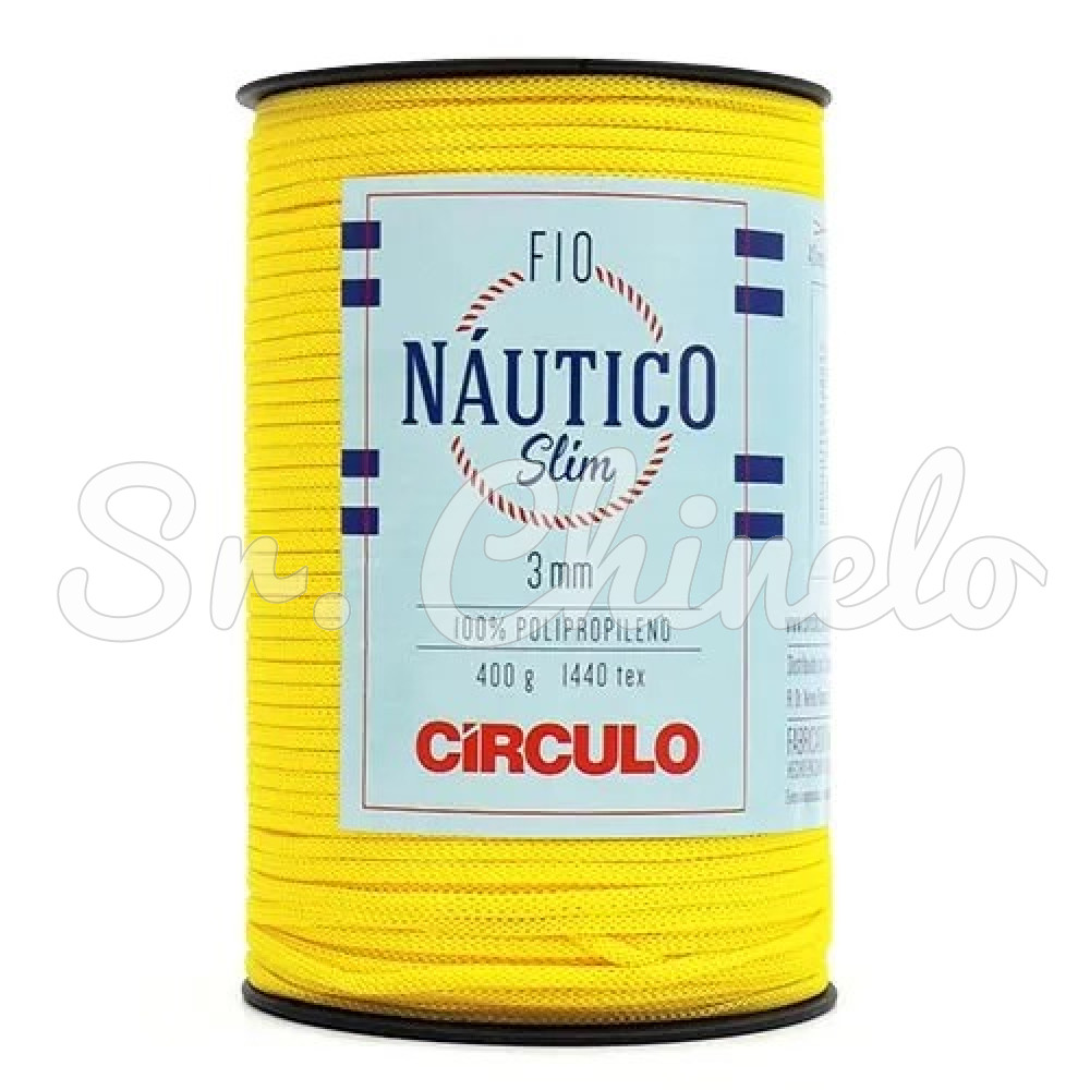 Fio Náutico Slim, Polipropileno, 3mm, Amarelo Canário