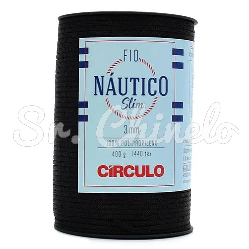 Fio Náutico Slim, Polipropileno, 3mm, Preto