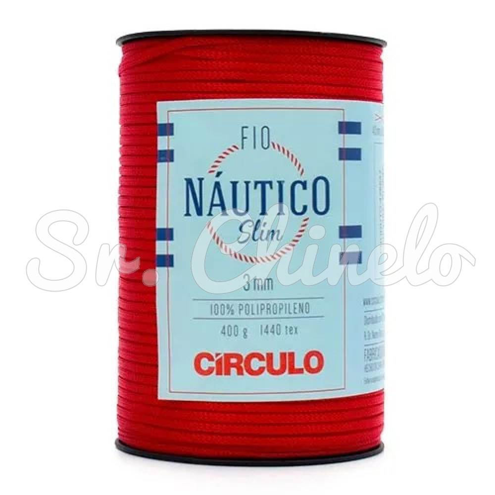 Fio Náutico Slim, Polipropileno, 3mm, Vermelho
