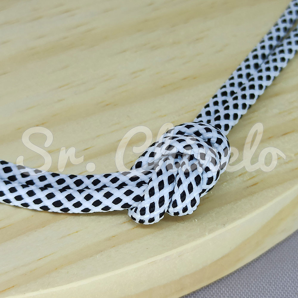 Cordão de Poliéster, Balão, 4mm, Branco