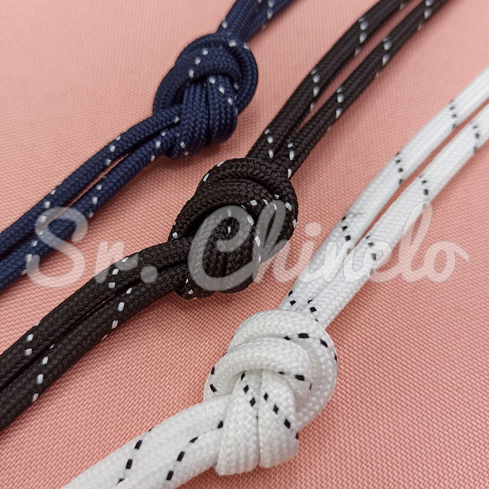 Cordão de Poliéster, Pontilhado, 4mm, Branco