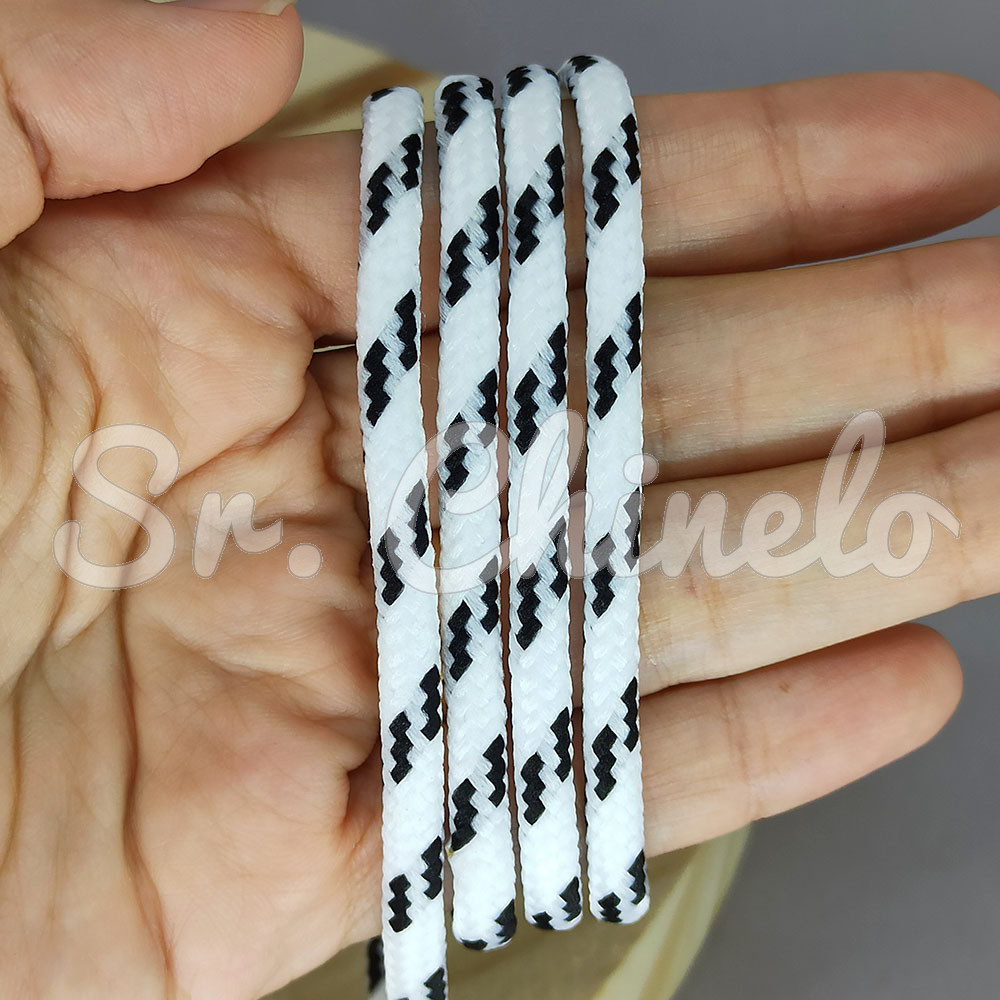 Cordão de Poliéster, Filete, 4mm, Branco