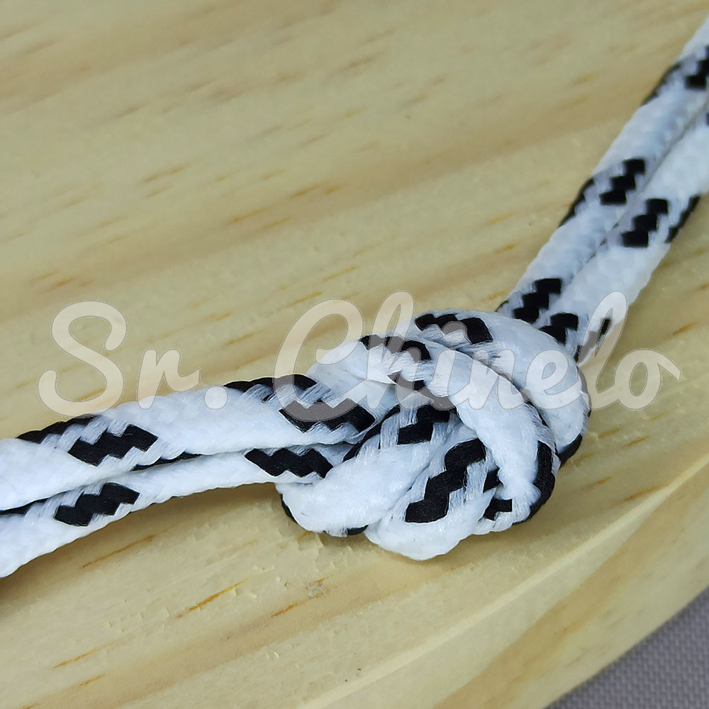 Cordão de Poliéster, Filete, 4mm, Branco
