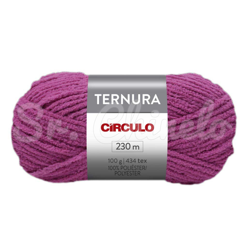 Fio de Lã, Ternura, 3mm, Rosa Intenso