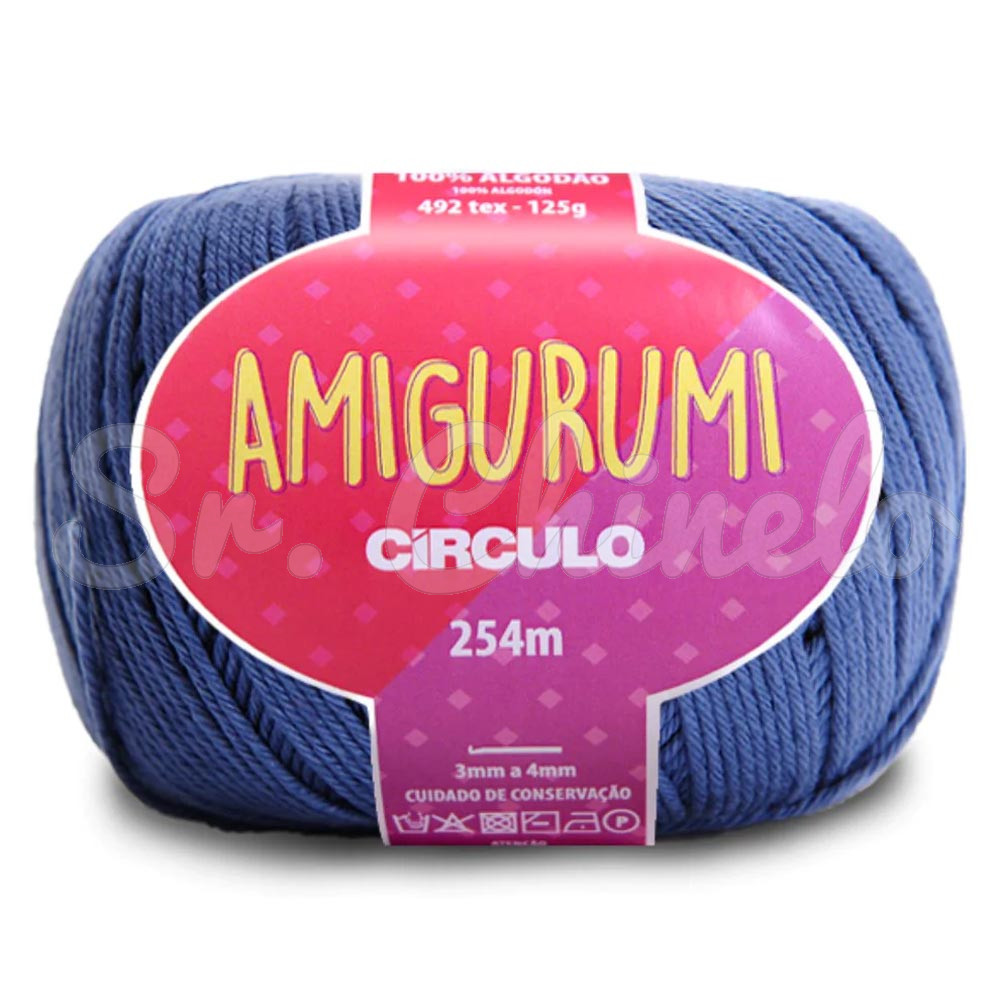 Fio Linha para Crochê, Círculo, Amigurumi, Náutico