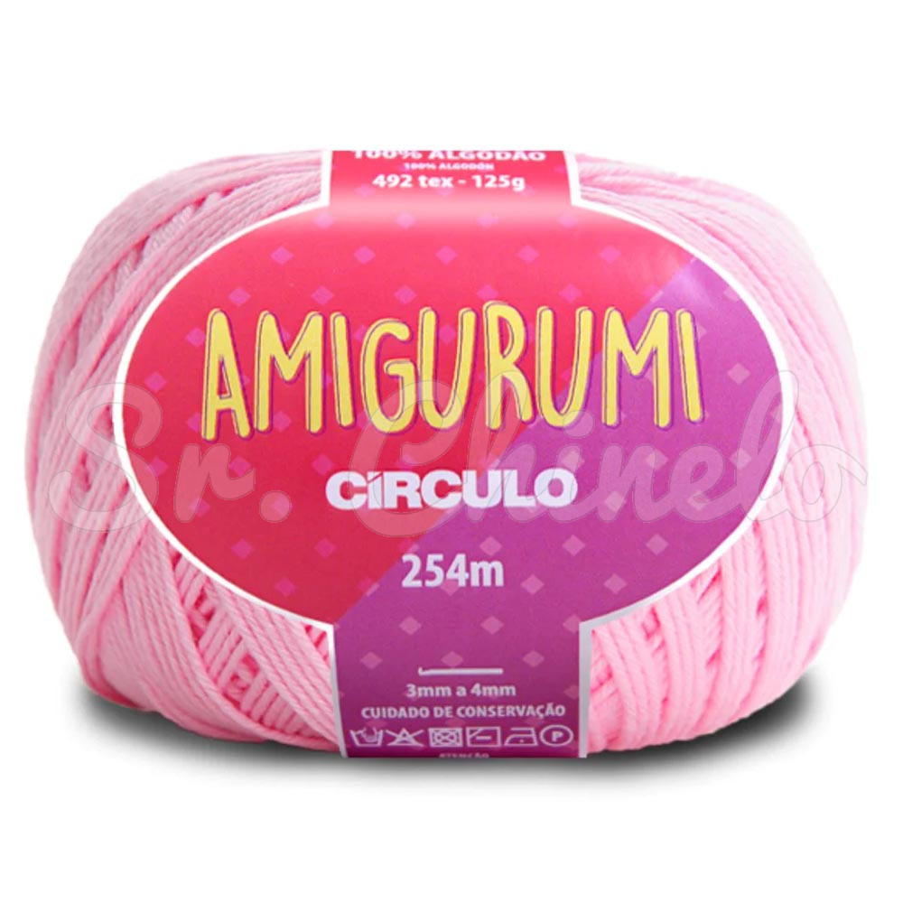 Fio Linha para Crochê, Círculo, Amigurumi, Quartzo