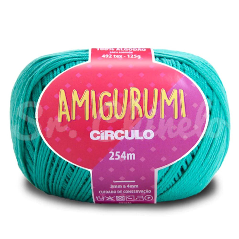 Fio Linha para Crochê, Círculo, Amigurumi, Tiffany