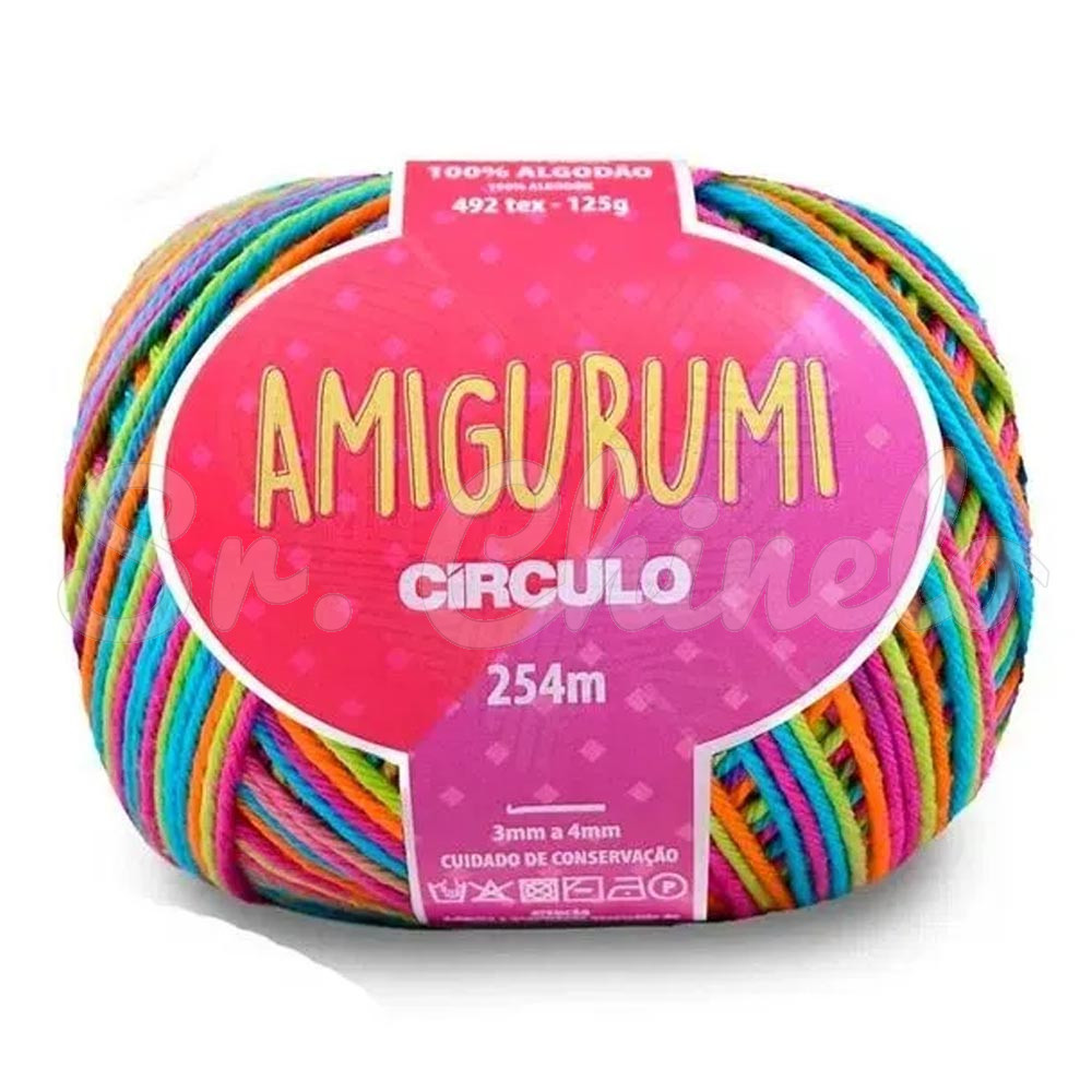 Fio Linha para Crochê, Círculo, Amigurumi, Lhama