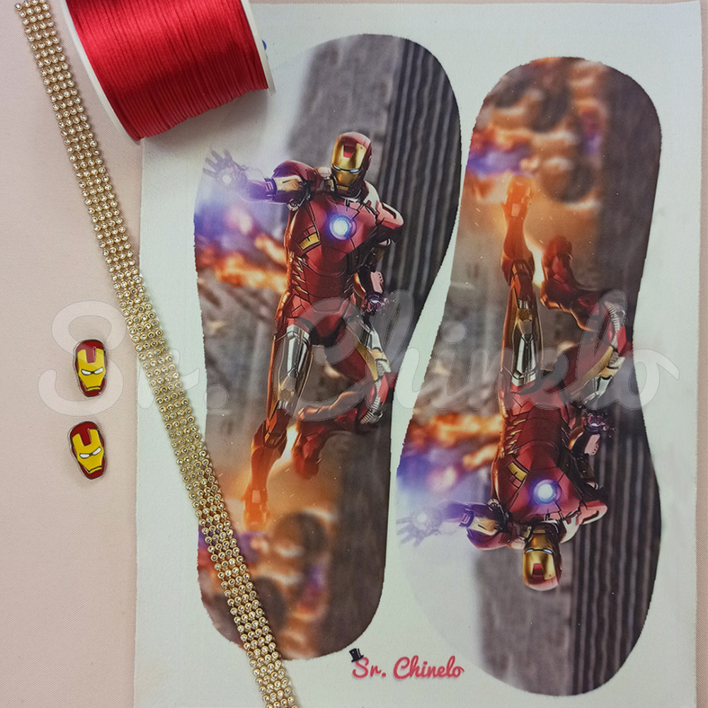 Lonita Sublimada, Homem de Ferro, Vermelho/Dourado