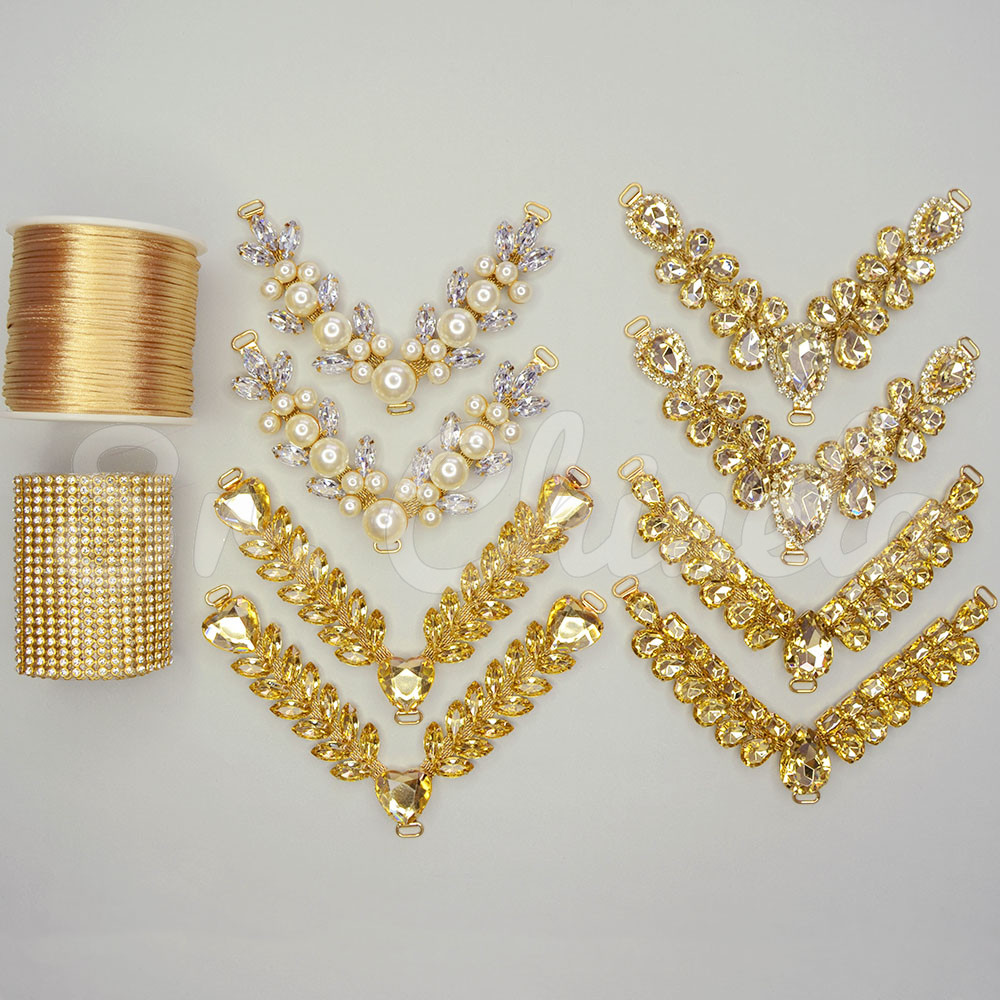 Kit Cabedais Madrid, Dourado