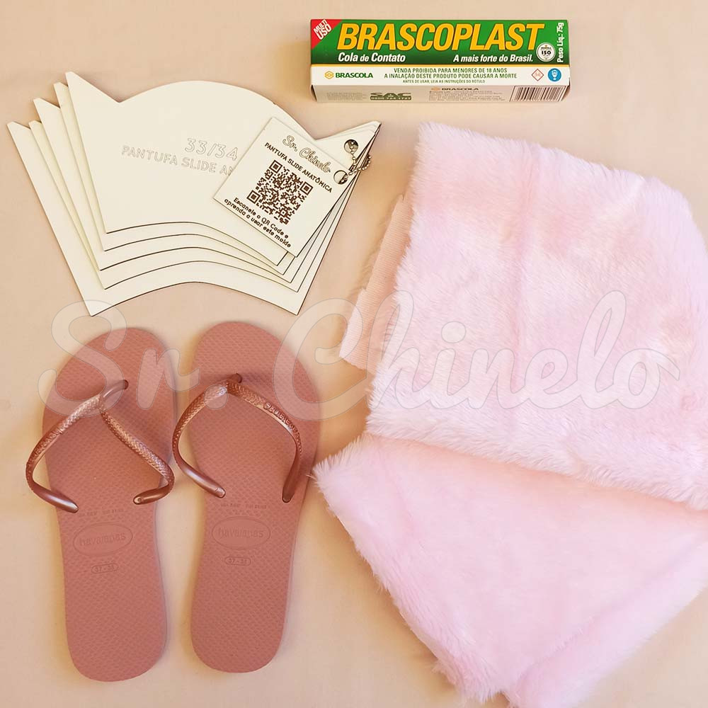 Kit Pantufa Slide Anatômica