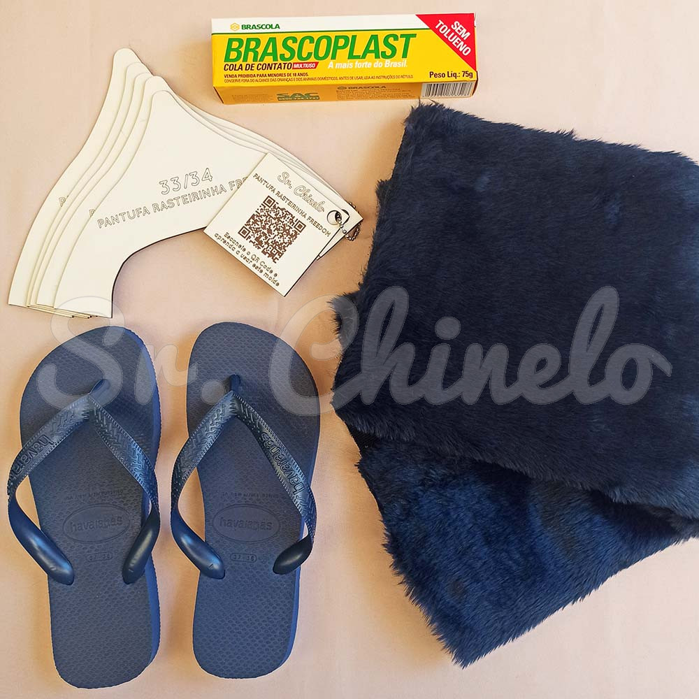 Kit Pantufa Rasteirinha Freedom