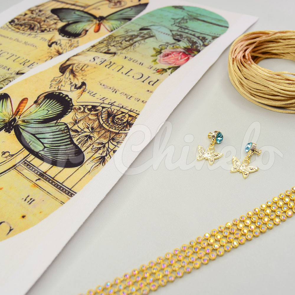 Kit Borboleta Floral AF001