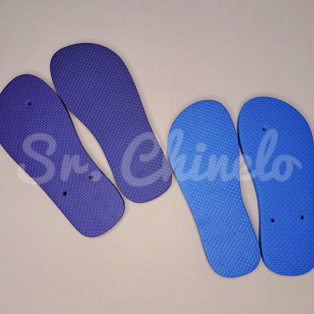 Kit 12 Pares de Solas de Borracha, Pequenos Defeitos, Cores Aleatórias