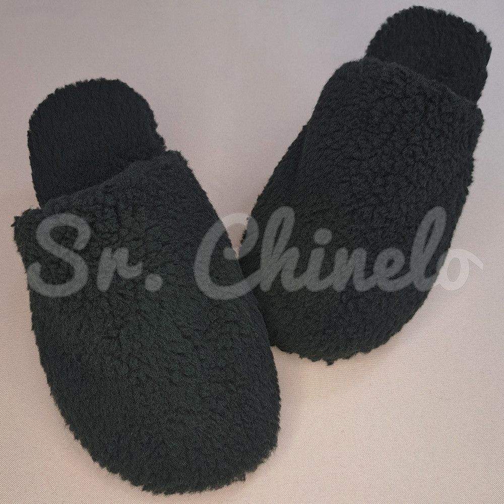 Kit Pantufa Unissex, Preto