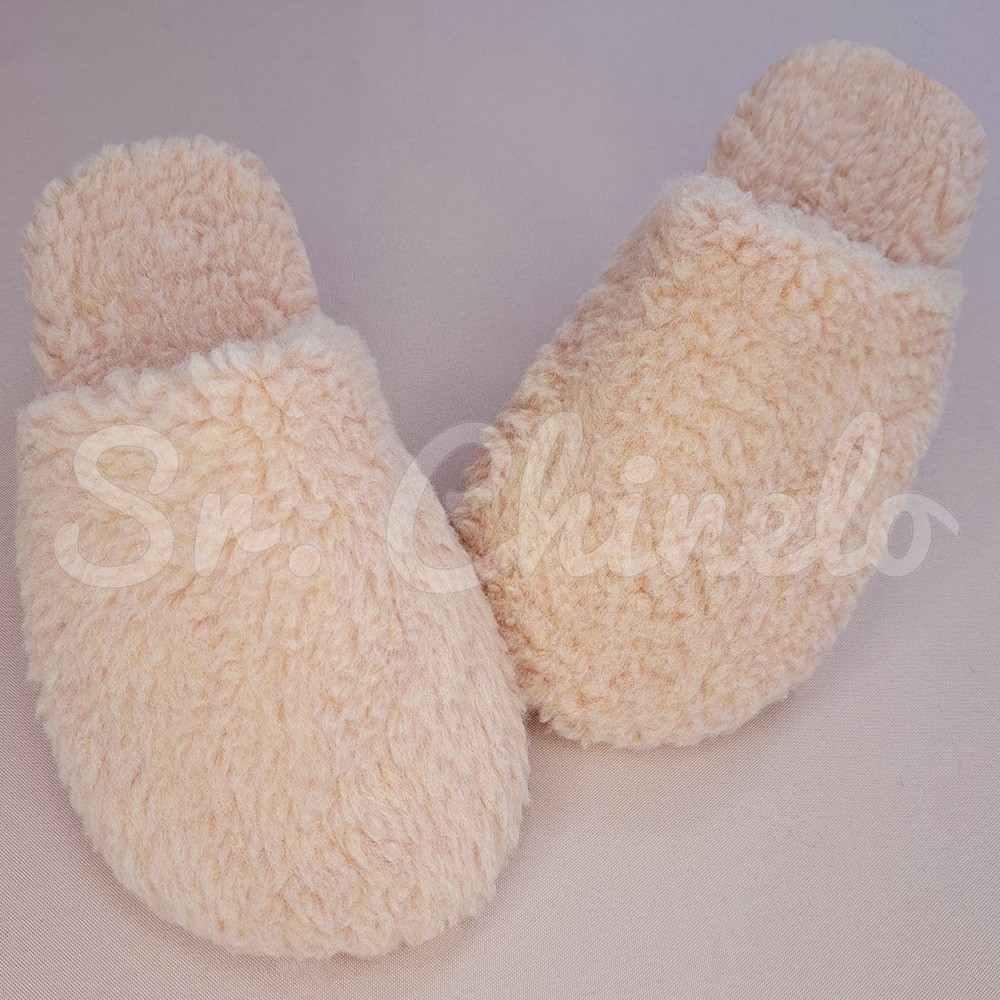 Kit Pantufa Unissex, Rosa Pó