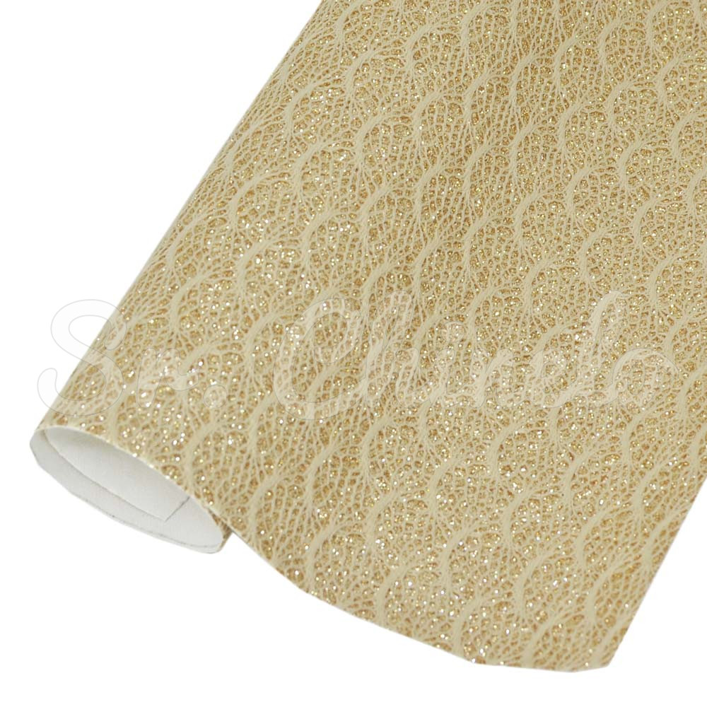 Lonita Glitter Rendado, Bege