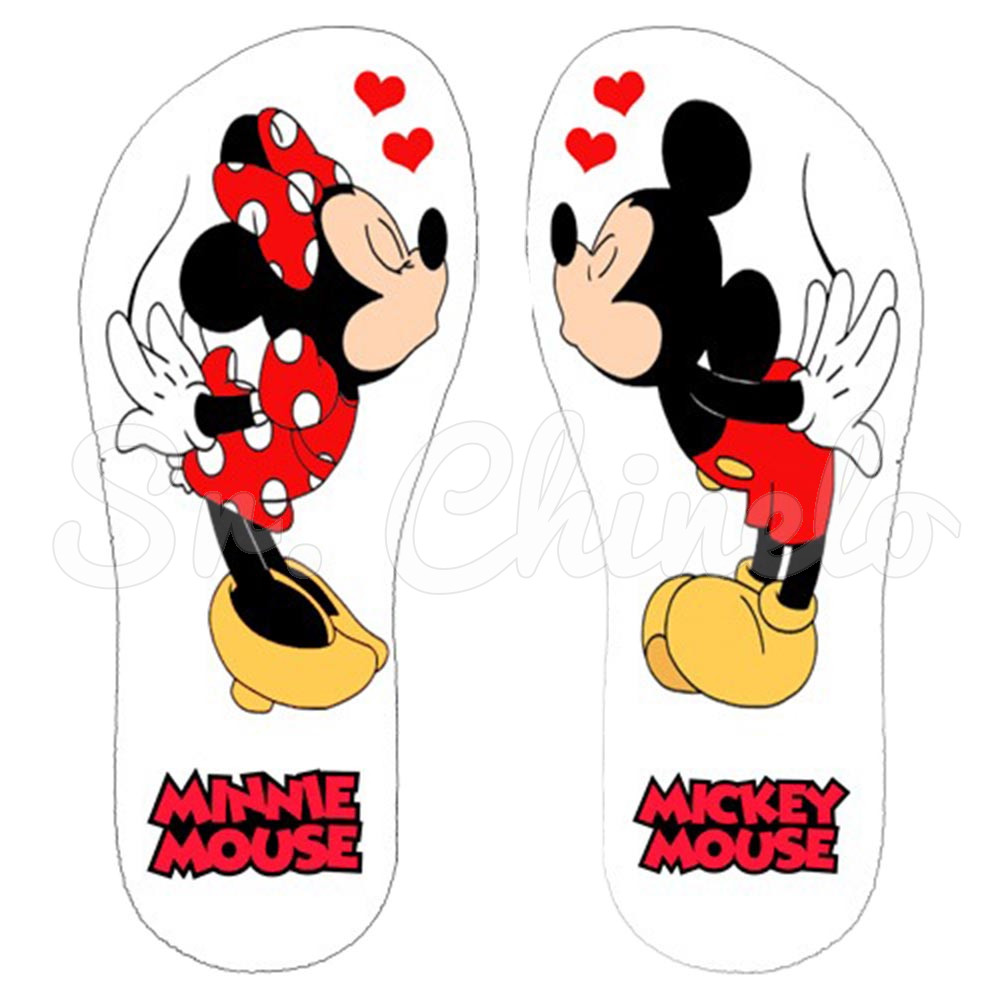 Lonita Sublimada, Mickey e Minnie, Vermelho/Preto/Branco