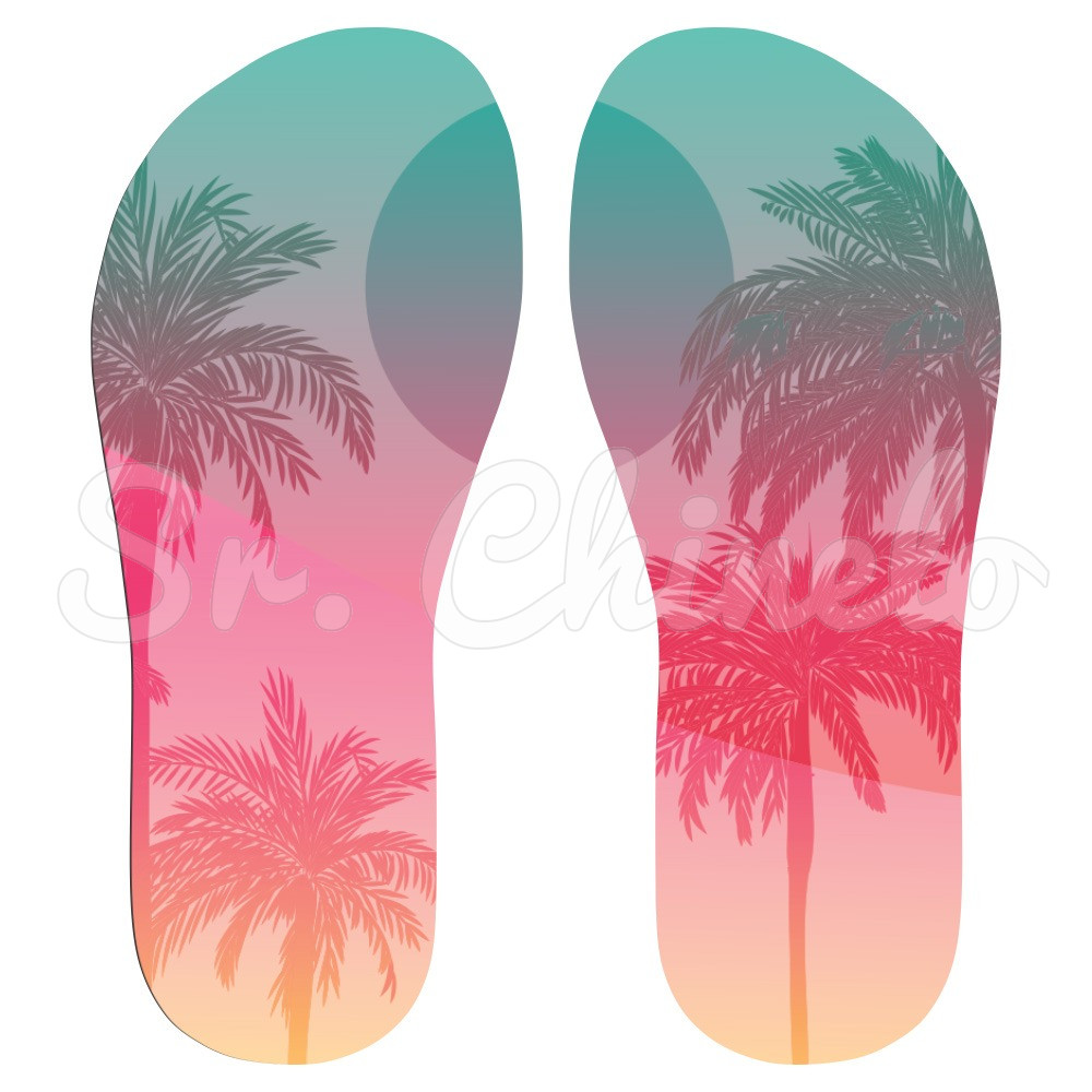 Lonita Sublimada, Verão Tropical, Amarelo/Rosa/Verde