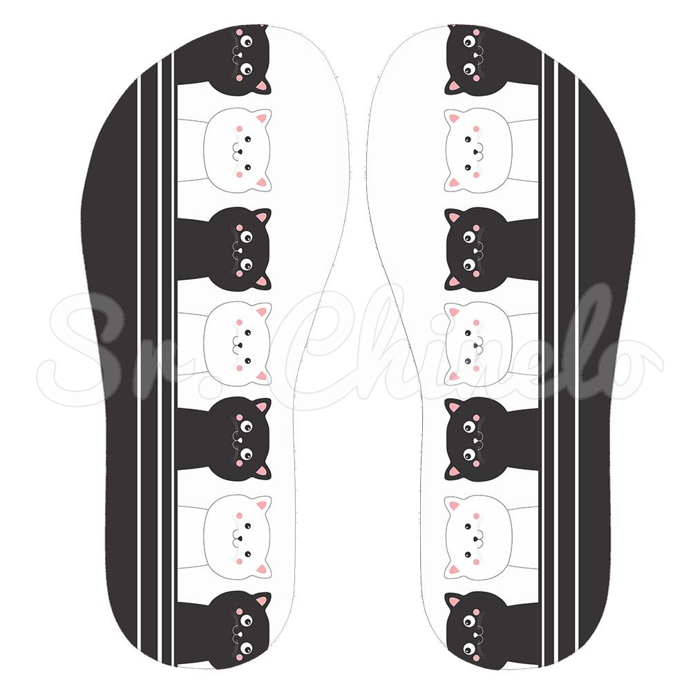 Lonita Sublimada, Gatinhos, Preto/Branco