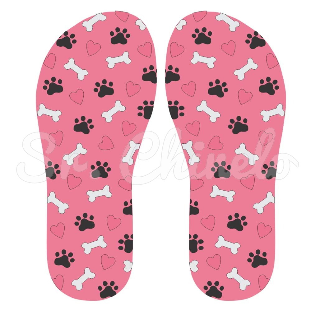 Lonita Sublimada, Patinhas e Ossinhos, Rosa/Preto/Branco