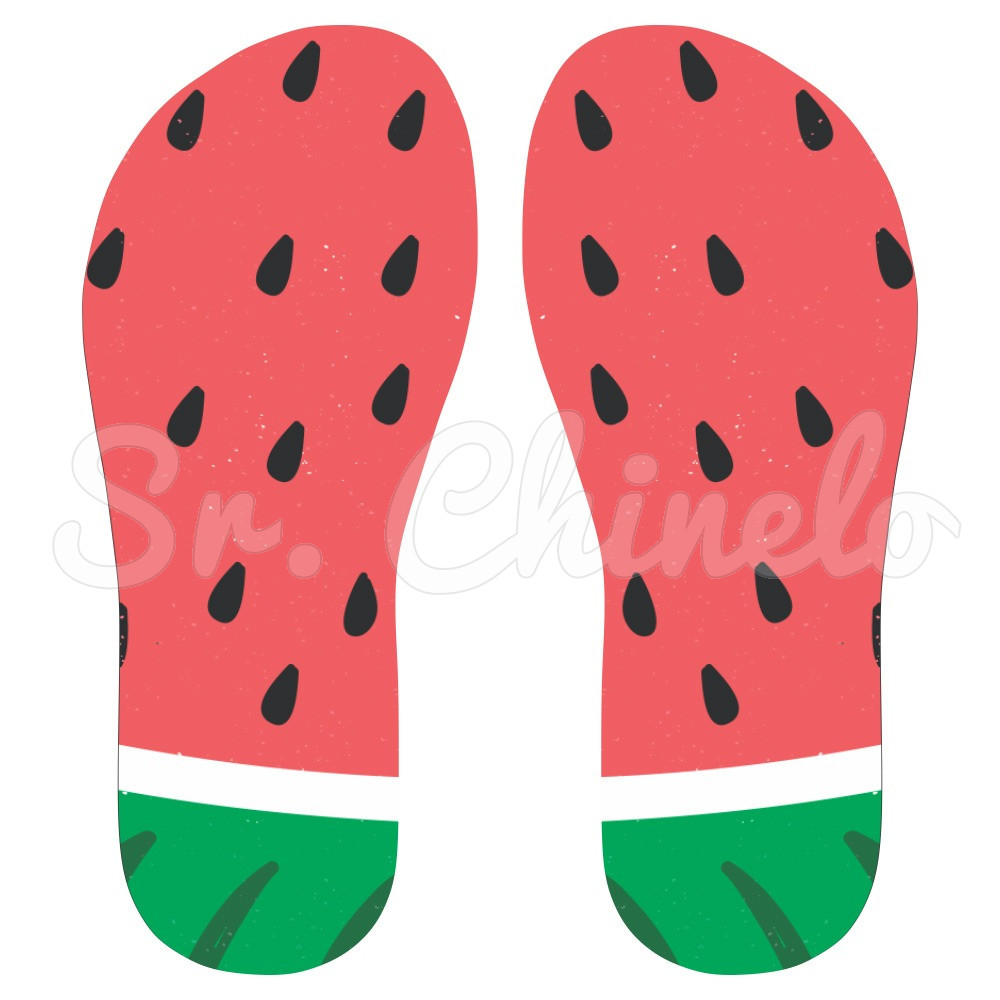 Lonita Sublimada, Melancia, Vermelho/Verde/Branco