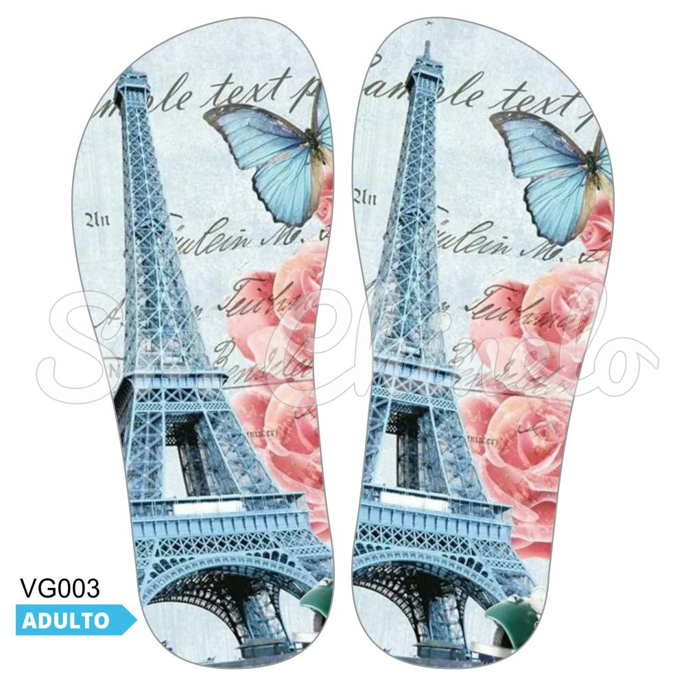 Lonita Sublimada, Torre Eiffel, Azul/Rosa