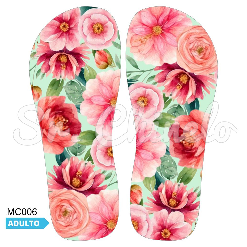 Lonita Sublimada, Marca DG, Floral Rosa