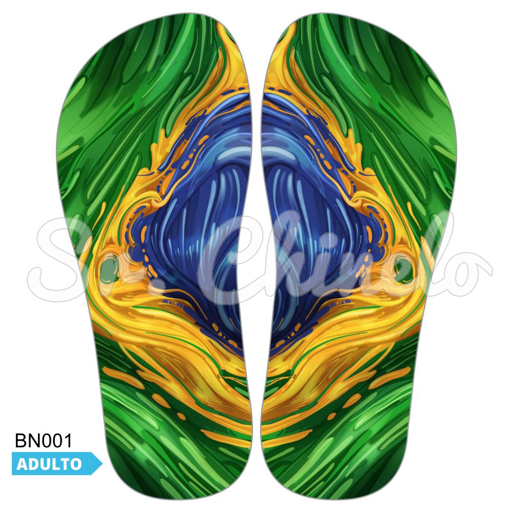 Lonita Sublimada, Bandeira Brasil, Verde/Amarelo/Azul