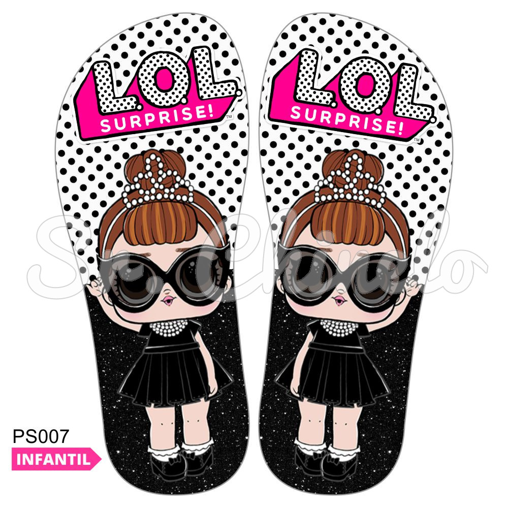 Lonita Sublimada, LOL Bonequinha de Luxo, Preto/Branco