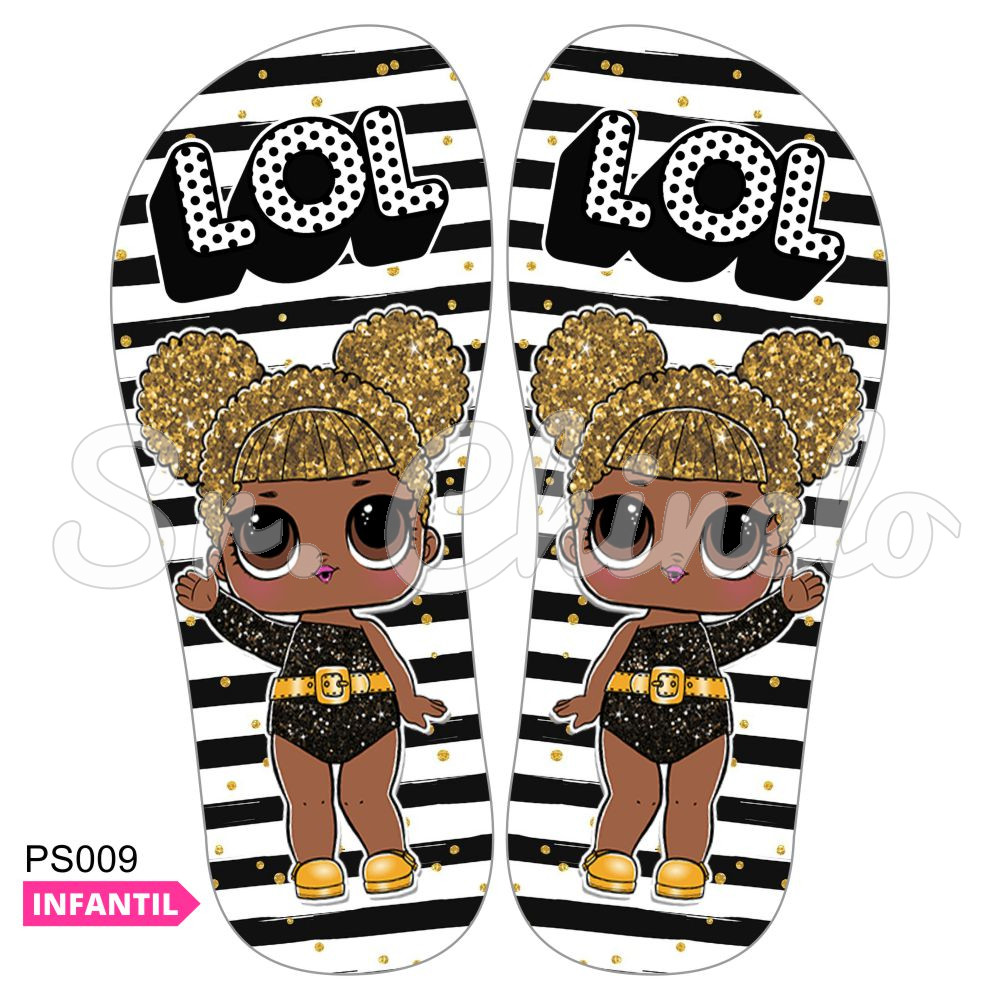 Lonita Sublimada, LOL Super Rara, Preto/Branco/Dourado