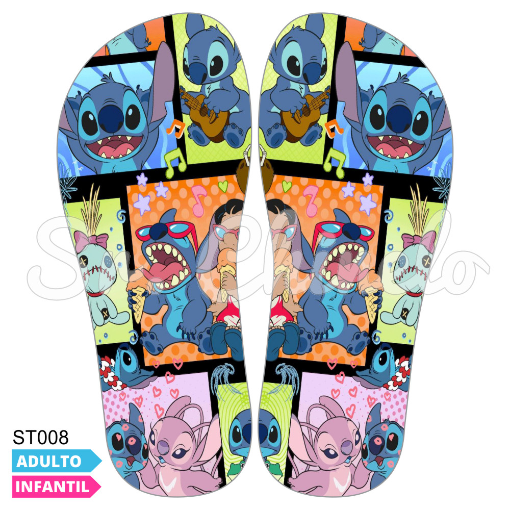 Lonita Sublimada, Stitch, Colorido/Preto