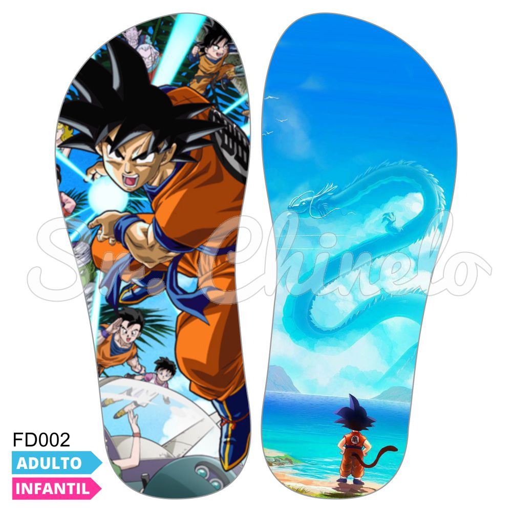 Lonita Sublimada, Dragon Ball, Azul/Laranja