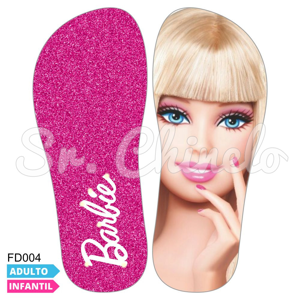 Lonita Sublimada, Barbie, Rosa/Branco