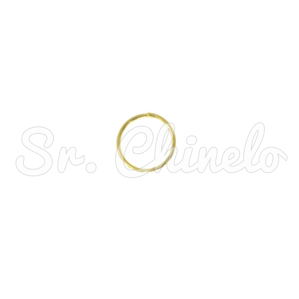 Argolinha de Metal, 08mm, Ouro