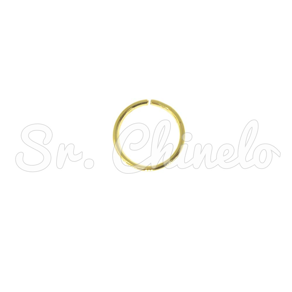 Argolinha de Metal, 10mm, Ouro