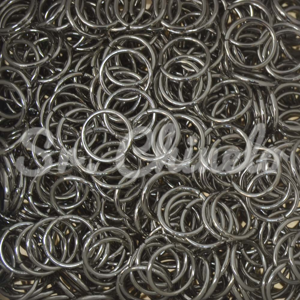 Argolinha de Metal, 10mm, Prata