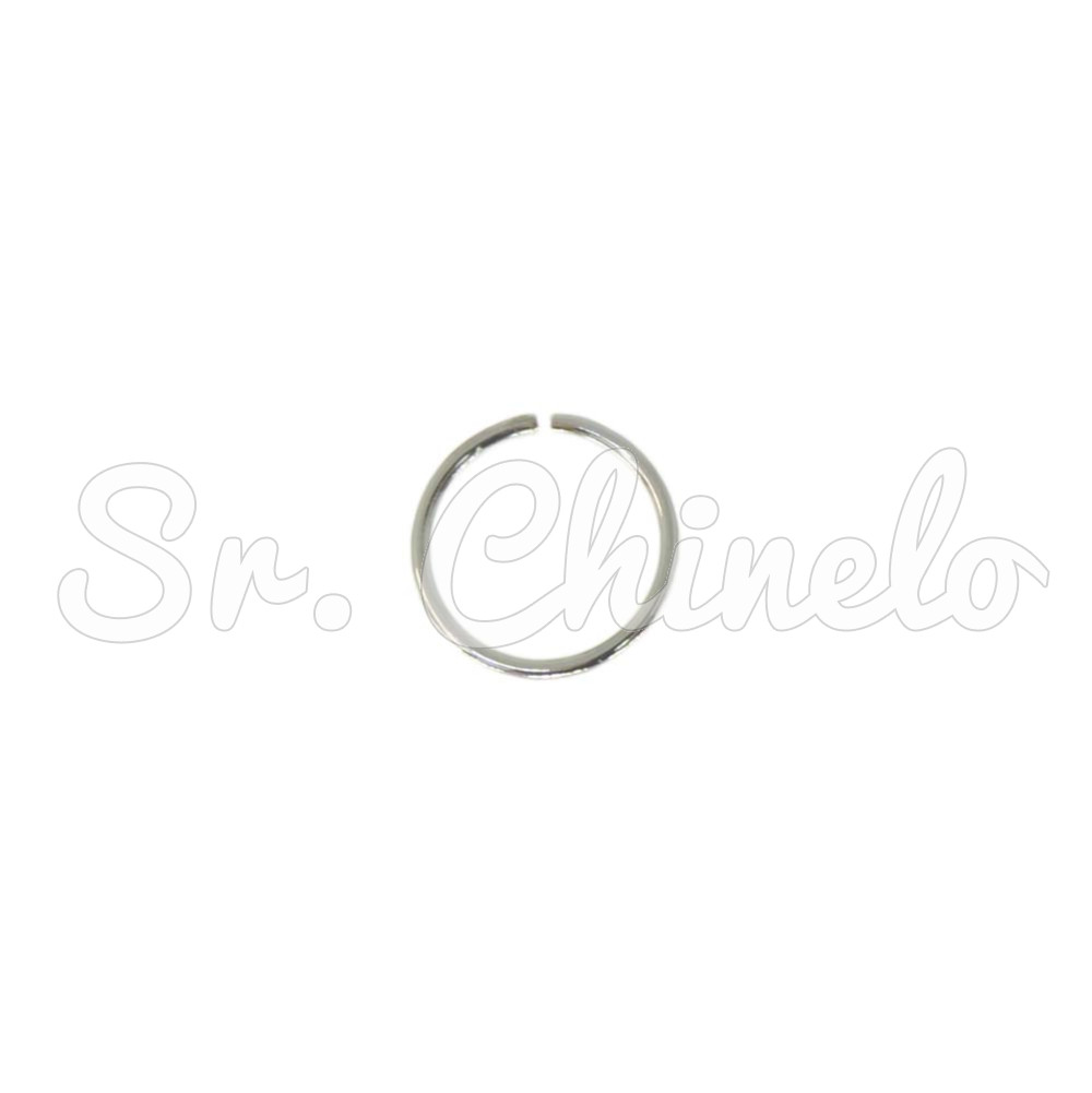 Argolinha de Metal, 10mm, Prata
