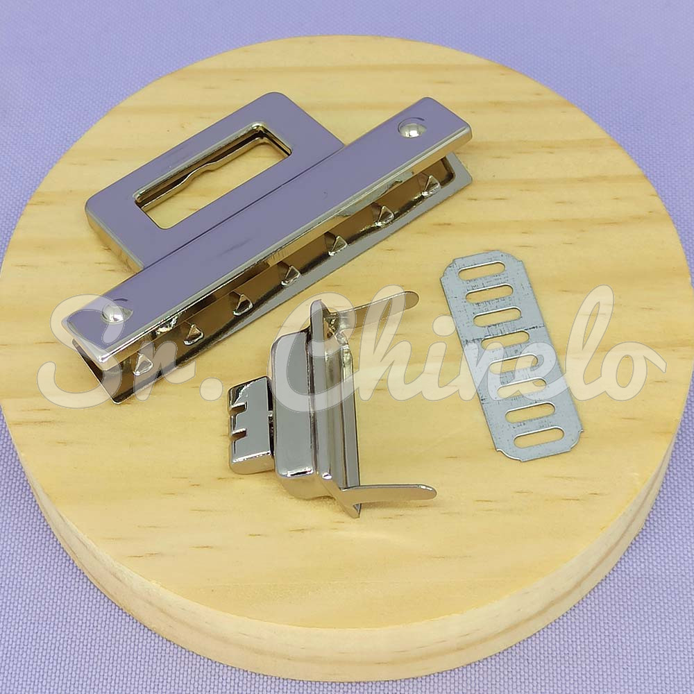 Fecho de Giro, 64mm x 30mm, Níquel