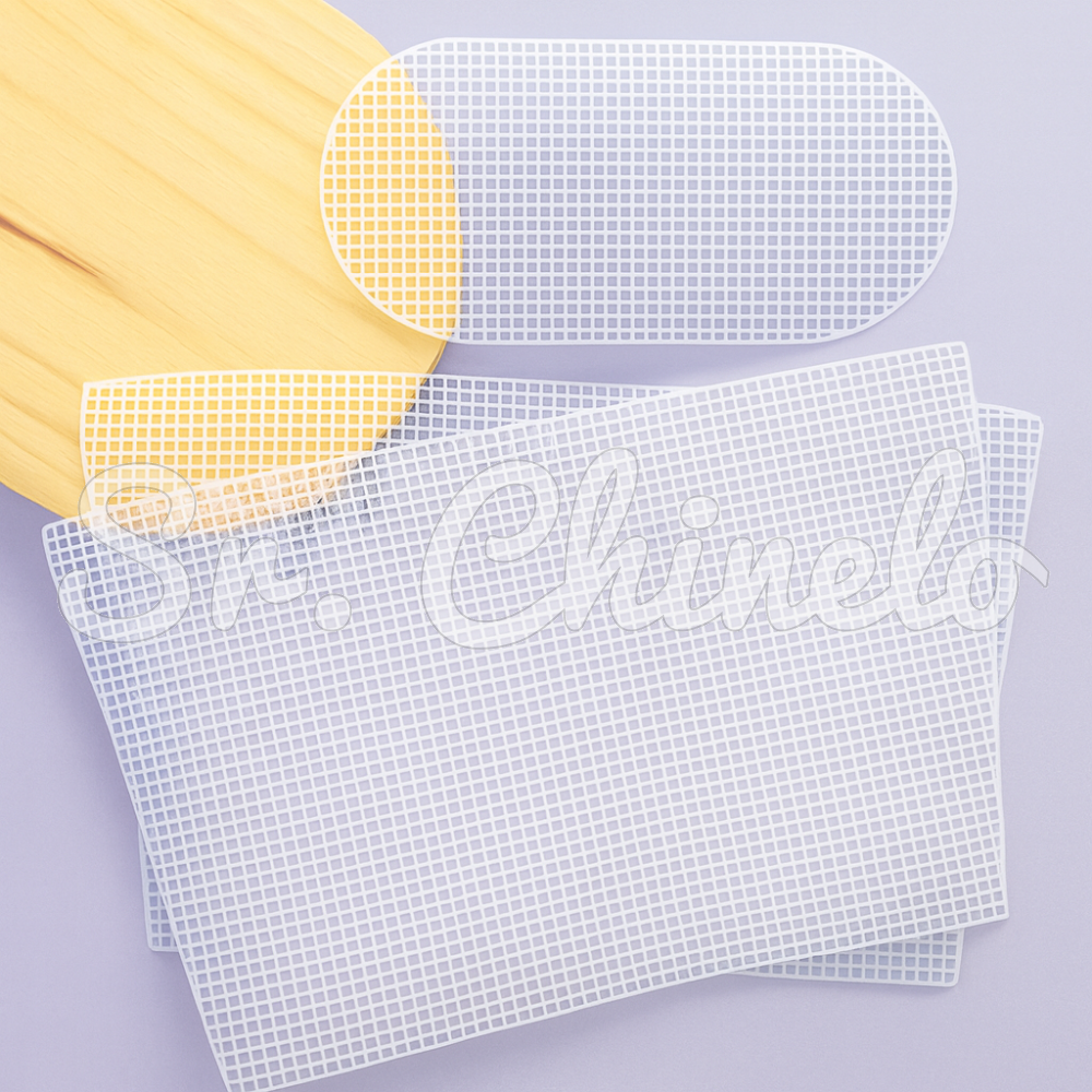 Malha Chenille para Bolsa, 47cm x 29cm, Branco