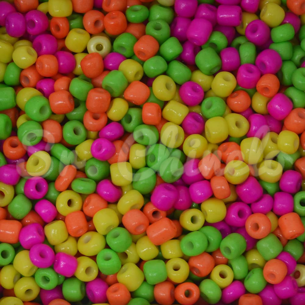 Miçangão, 6/0, Colorido Neon