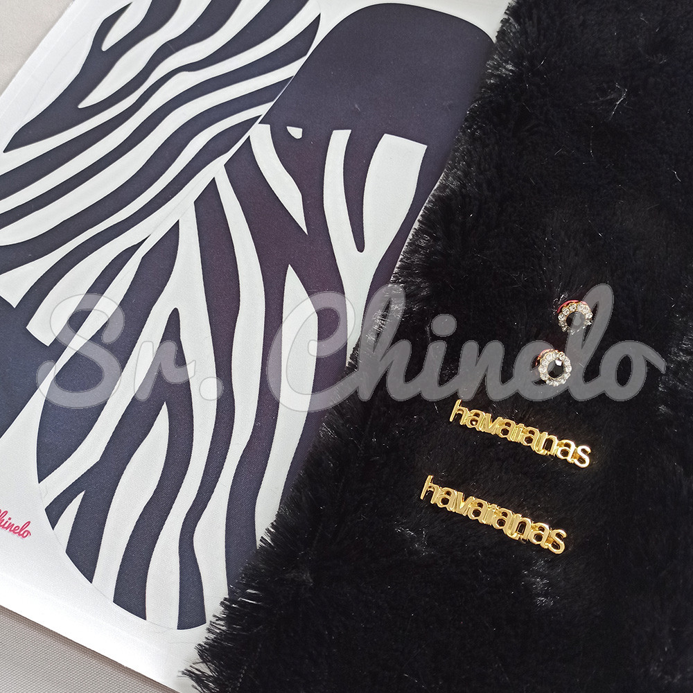 Kit Customização Completo - Modelo Inspiração DG com Lonita, Pelúcia e Piercings - Zebra