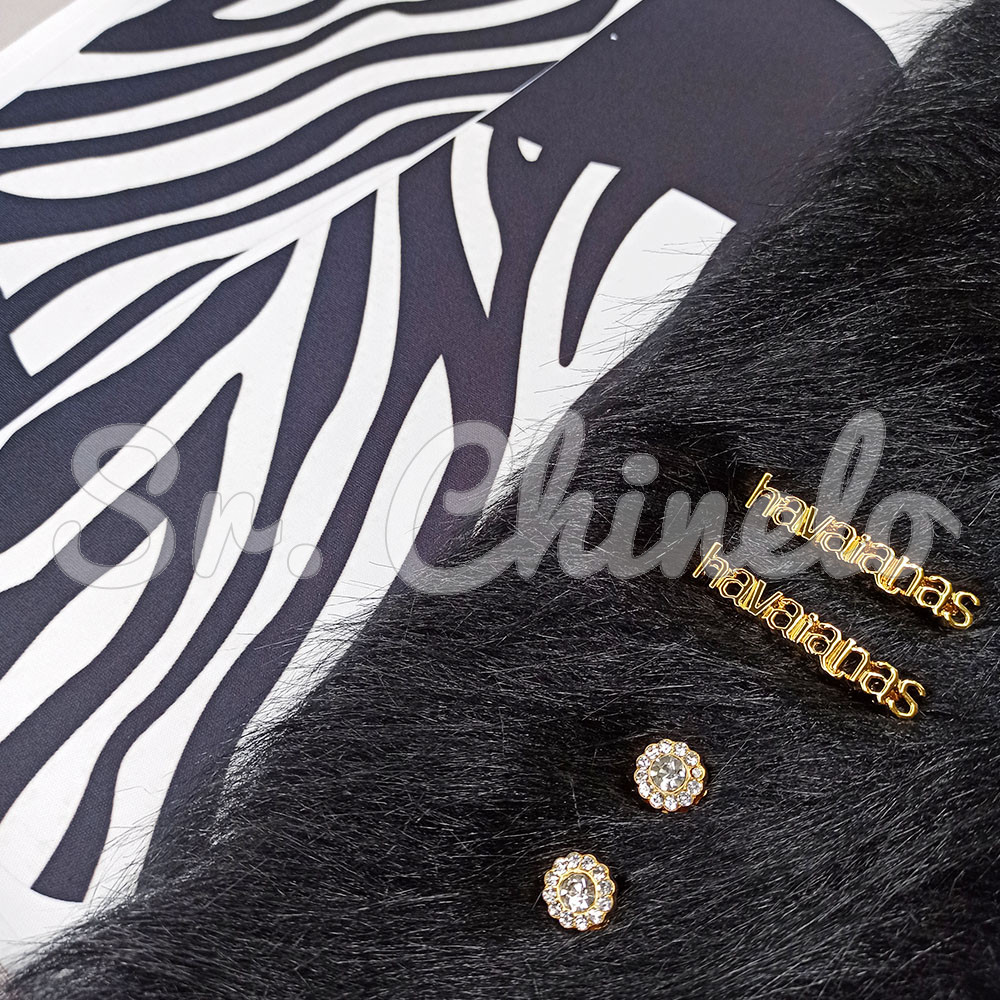 Kit Customização Completo - Modelo Inspiração DG com Lonita, Pelúcia e Piercings - Zebra