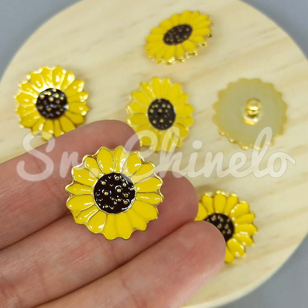 Piercing de Rebite, Girassol, Amarelo