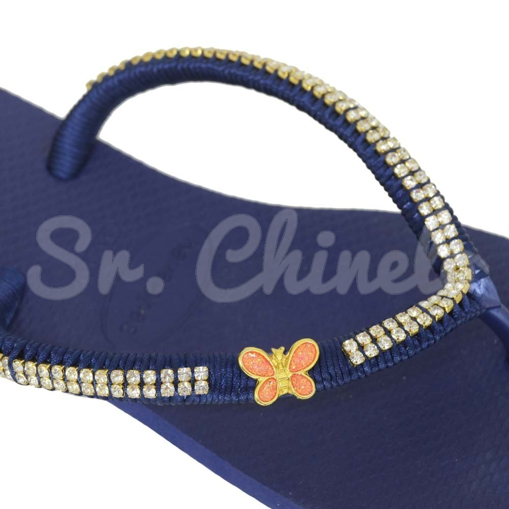 Piercing de Rebite, Borboleta Laranja com Glitter
