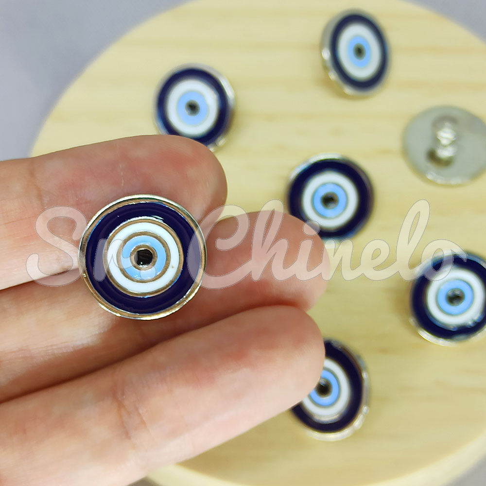 Piercing de Rebite, Olho Grego, Azul