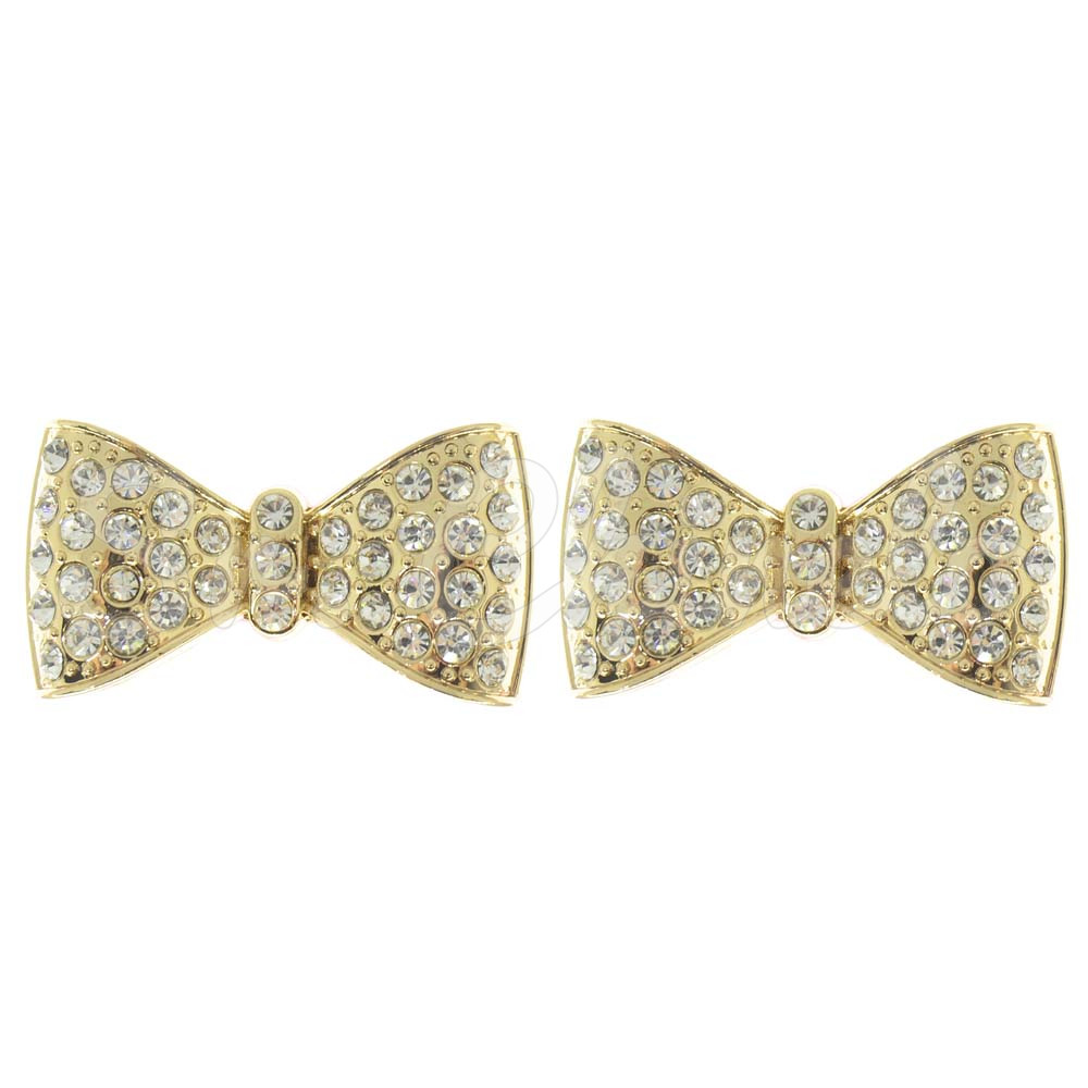 Piercing de Rebite, Laço, Ouro, Cristal