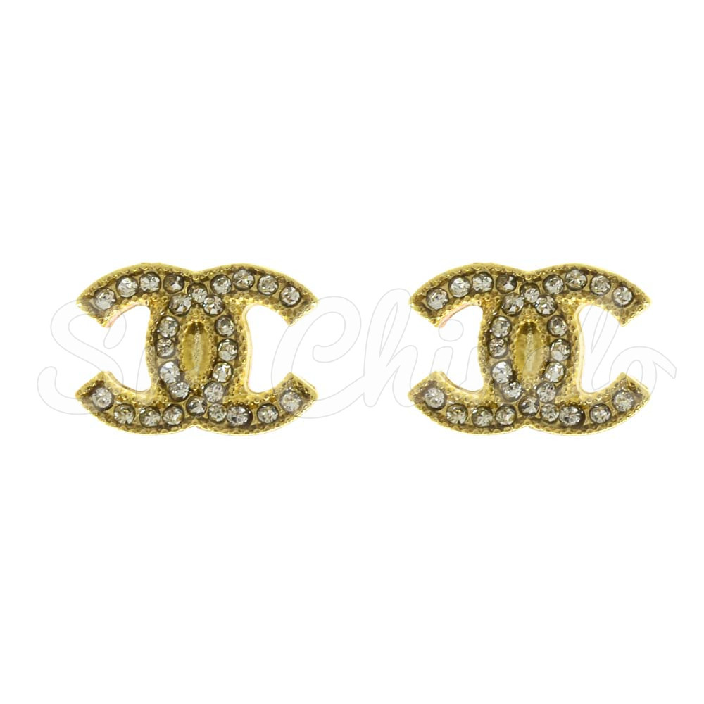 Piercing de Rebite, Chanel P, Ouro/Cristal